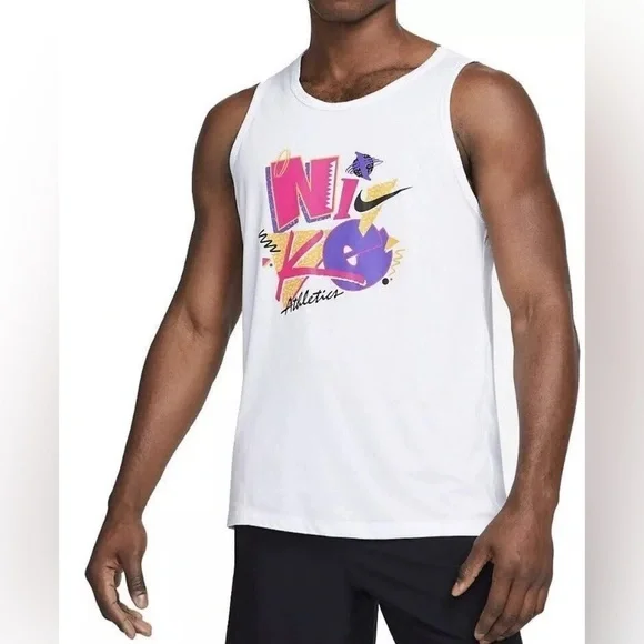 Nike Magma Retro 90s Neon Graphic Dri-FIT Training Tank Top - Picture 8 of 9